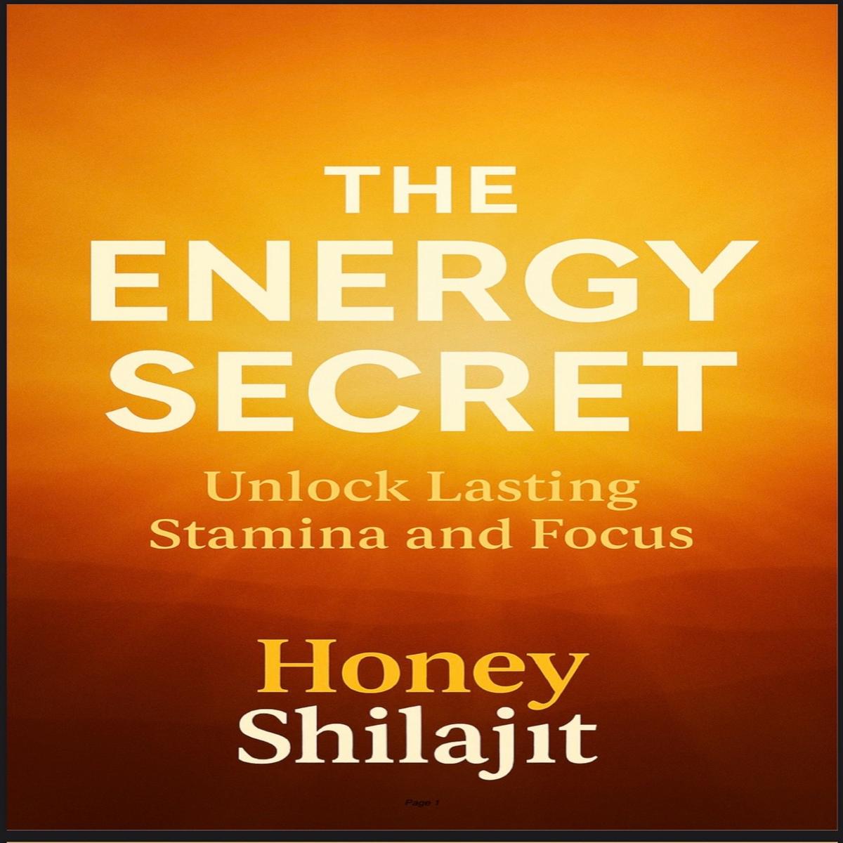 Honey Shilajit - The Energy Secret: Unlock Lasting Stamina & Focus Ebook
